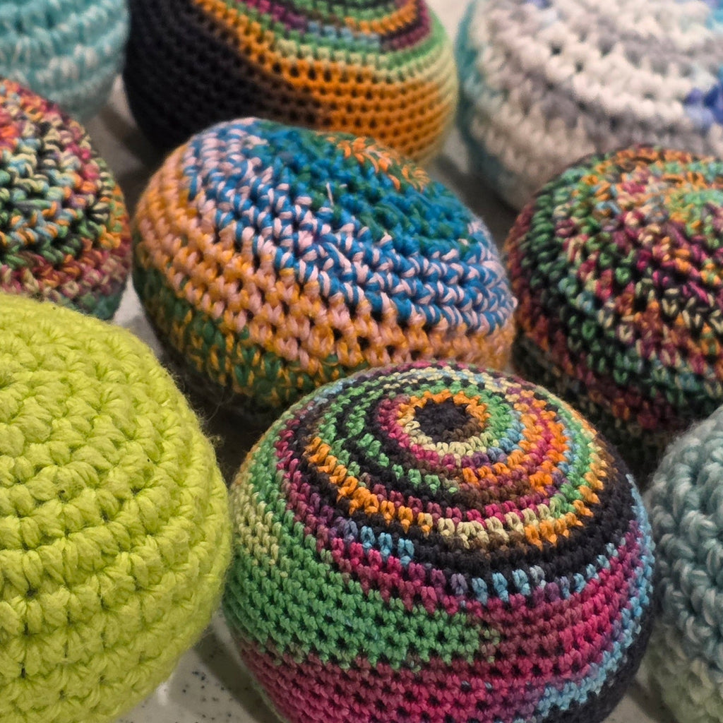 Crochet Footbags - Assorted Colors