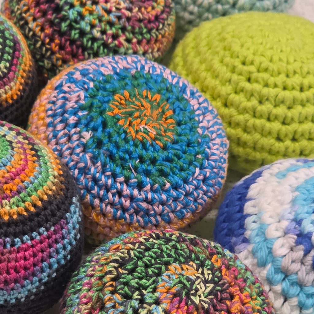 Crochet Footbags - Assorted Colors