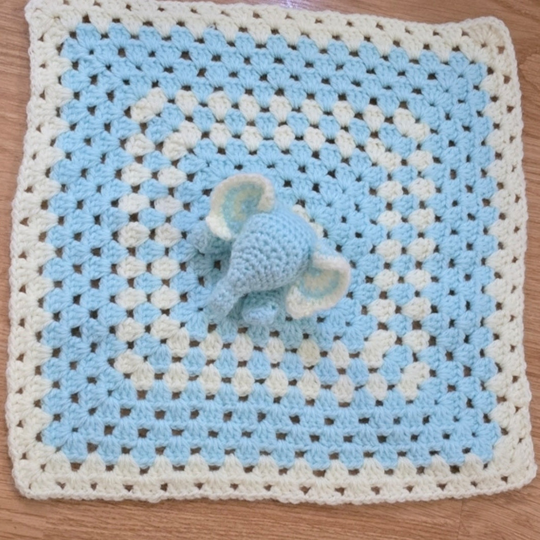 Crochet Elephant Baby Lovey