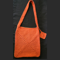 Crochet Shoulder Market Bag with Removable Charm