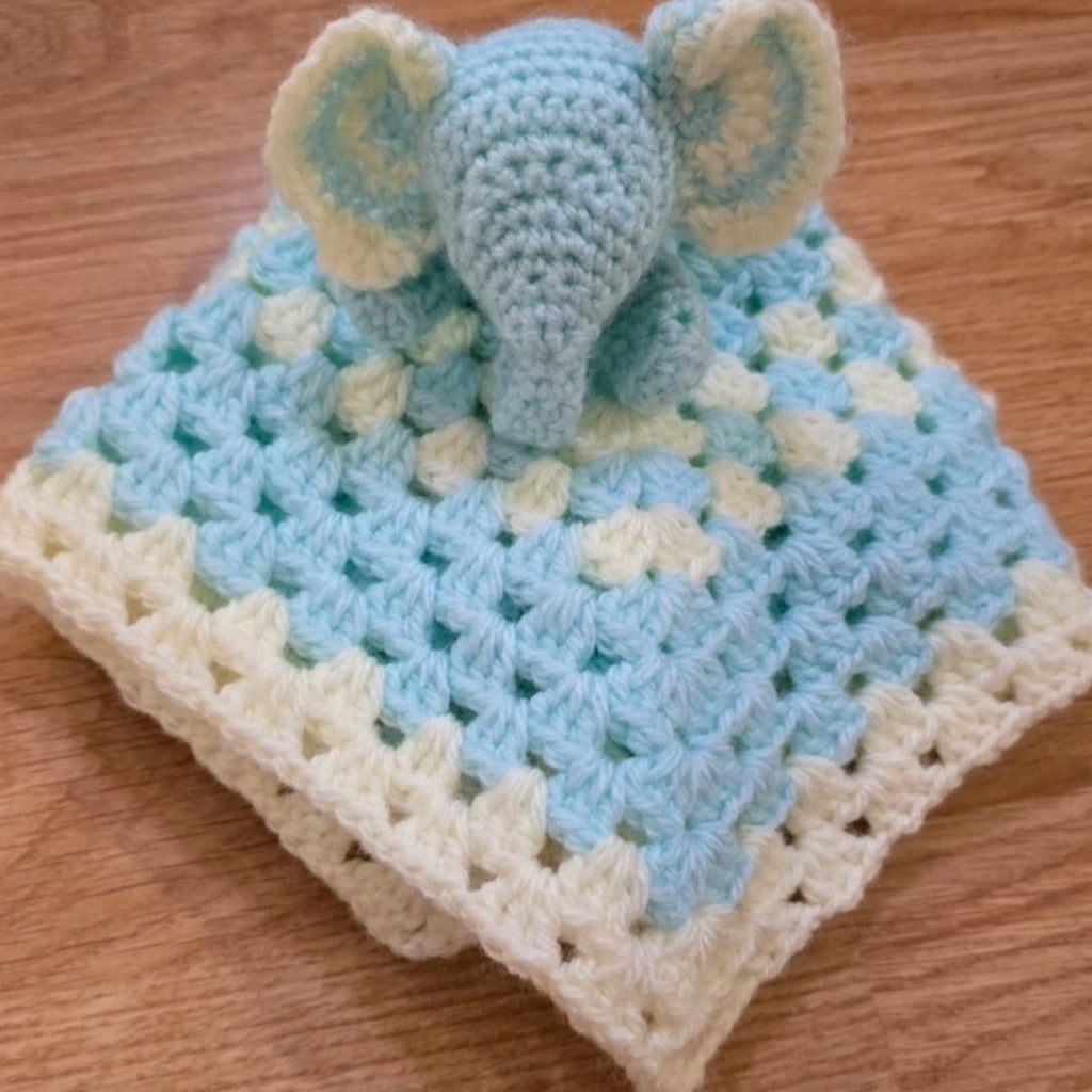 Crochet Elephant Baby Lovey